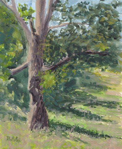 Tree and foliage landscape painting