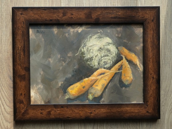 Vegetables painting framed